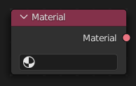 Material Input Node.